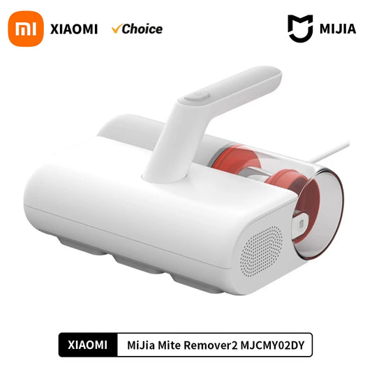 XIAOMI MIJIA Mite Remover 2 - Aspiradora UV para Esterilización y Limpieza de Colchones, Sofás y Ropa de Cama - Potente Succión de 12000Pa