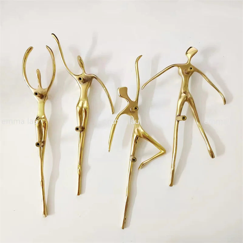Tiradores dorados de latón macizo para muebles con forma de ciervo y gato, ideales para armarios, cajones y cocinas