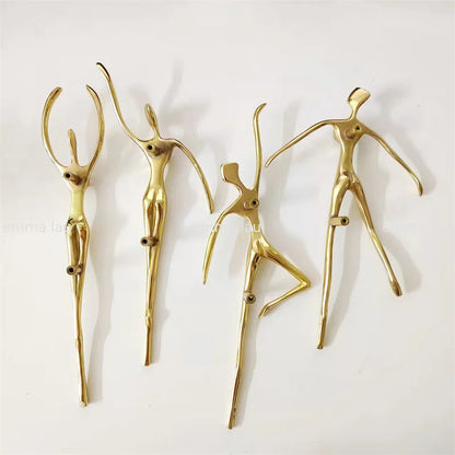 Tiradores dorados de latón macizo para muebles con forma de ciervo y gato, ideales para armarios, cajones y cocinas