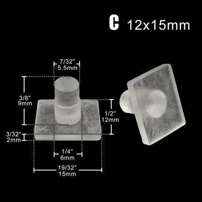 24X Almohadillas Deslizantes Transparentes de Goma Suave para Muebles Patas de Sillas y Mesas, Protectores Antiruido para Piso