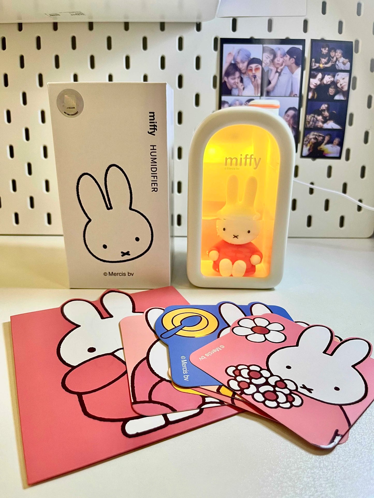 Miffy X MIPOW 380ML - Humidificador Ultrasónico con Luz Nocturna LED - USB Recargable para Dormitorio y Regalos