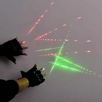 Guantes Láser LED Multicolor para Fiestas y Eventos - Guantes Luminosos para Disfraces y Bailes