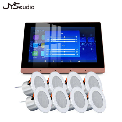 Amplificador de Sonido para Teatro en Casa Inteligente con WiFi y Bluetooth - Panel de Música Android Empotrado en Pared - Altavoces Estéreo Mini de Techo para Hotel y Residencial