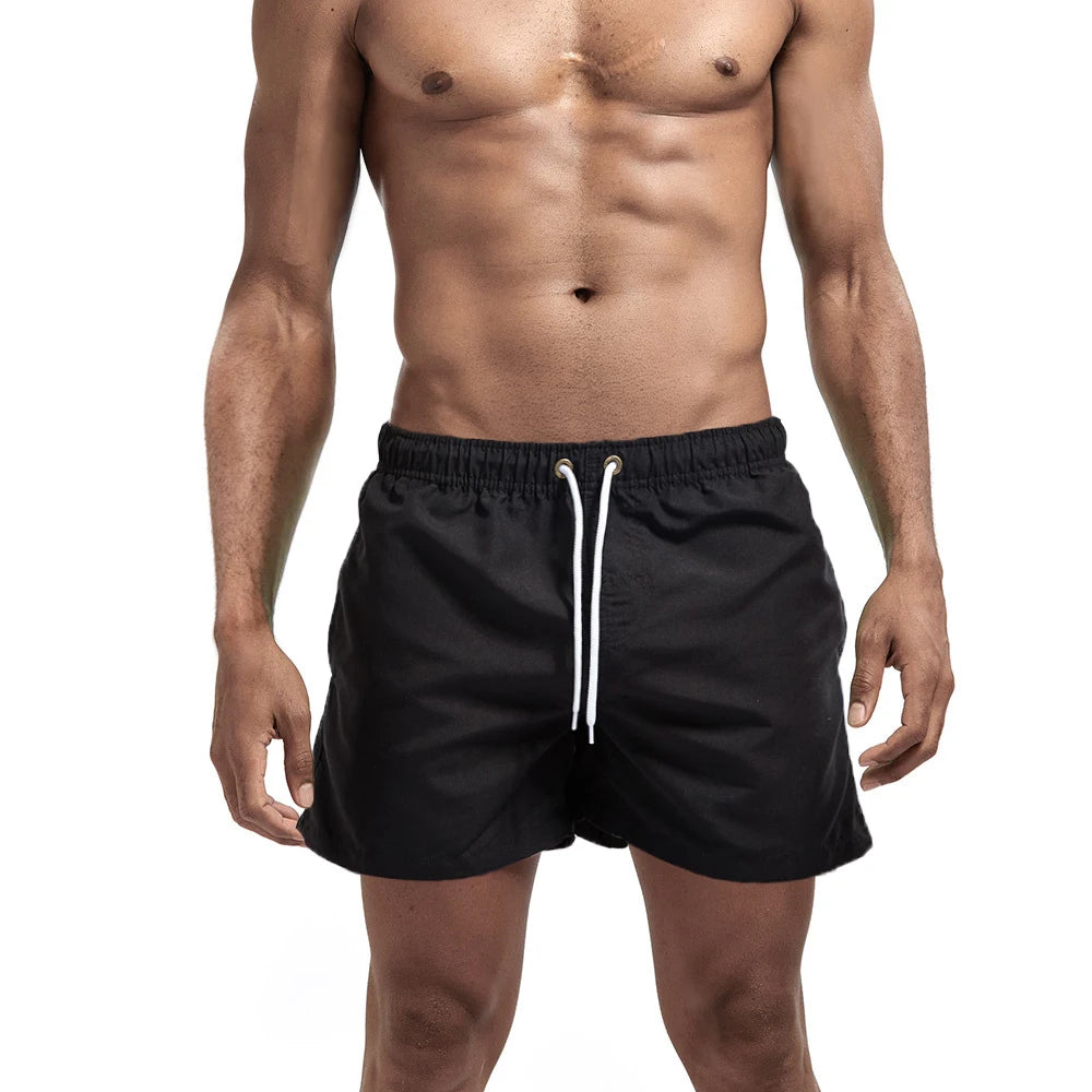 Bañador Corto de Secado Rápido para Hombre, Traje de Baño Transpirable con Cordón y Bolsillos para Surfear en la Playa, Verano
