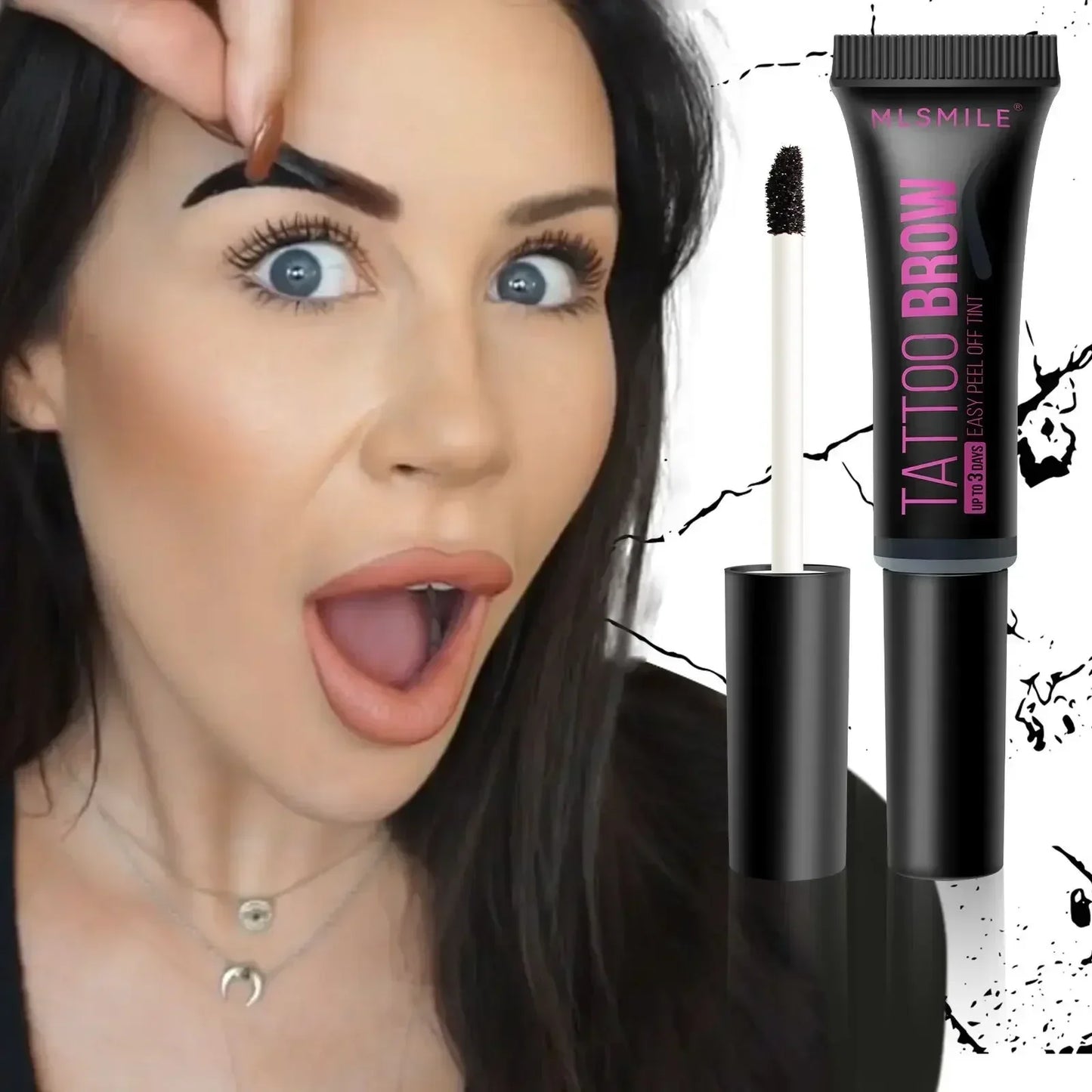 Crema de Tinte para Cejas Semipermanente Waterproof, Gel para Tatuaje de Cejas de 3 Días de Larga Duración, Desprendible, Maquillaje Cosmético