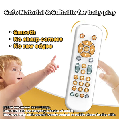 Control Remoto de Juguete para Bebé con Música y Luces, Juguete Sensorial para Niños de 1 a 3 Años