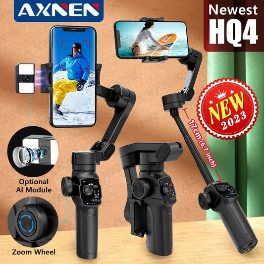 Nuevo Estabilizador de 3 Ejes AXNEN HQ4 para Smartphone con Seguimiento Inteligente Opcional