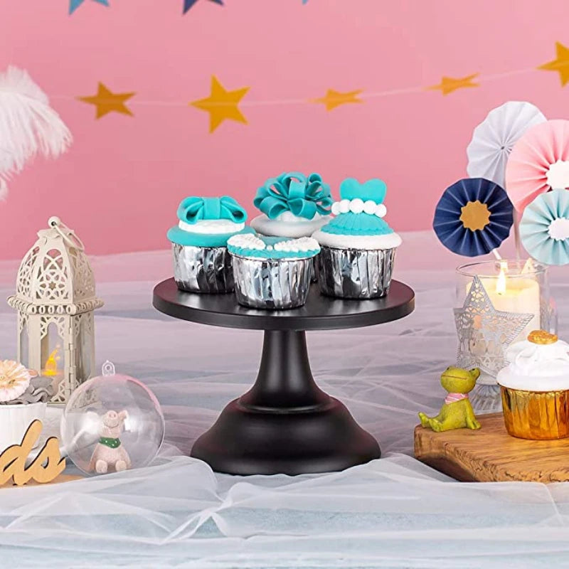 Soporte de Pastel Metálico para Mesa de Postres | Exhibidor de Postres y Bocadillos para Fiestas y Eventos, Bandeja de Té de la Tarde