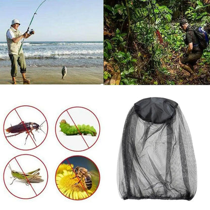 Sombrero Antimosquitos para Pesca al Aire Libre, Protector Facial para la Cabeza, Malla Antiinsectos, Cubierta para la Cabeza