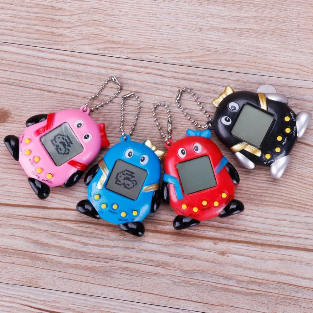 Juguete Electrónico Tamagotchi con Forma Creativa de Pingüino - 168 Mascotas en 1, Juguete Electrónico Virtual para Niños, Regalos Divertido