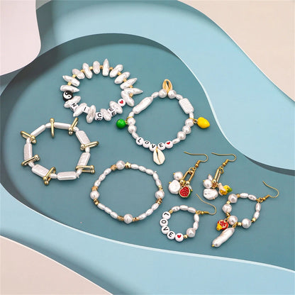 Cuentas de Perlas de Imitación ABS Irregulares - Accesorios para Pendientes, Collares y Pulseras DIY