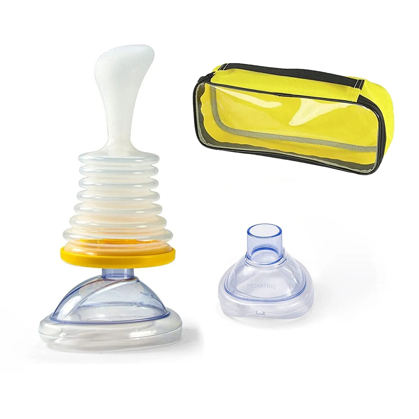 Kit de Primeros Auxilios para Asfixia para Adultos y Niños, Dispositivo de Rescate para Asfixia en el Hogar, Kit de Rescate de 2 Tamaños, 4 Unids/Set