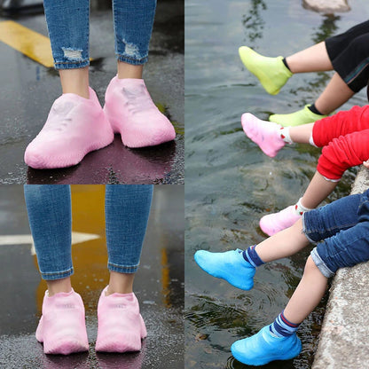 Cubiertas de Zapatos Impermeables Reutilizables de Silicona para Lluvia, Accesorios para Zapatos de Lluvia al Aire Libre, Cubrezapatos para Caminar, 1 Pa