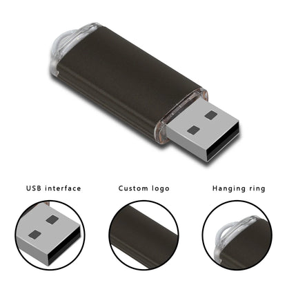 USB Flash Drive Personalizable 128GB, 64GB, 32GB, 16GB, 8GB, 4GB | Memoria USB 2.0 Alta Velocidad Pendrive para Negocios