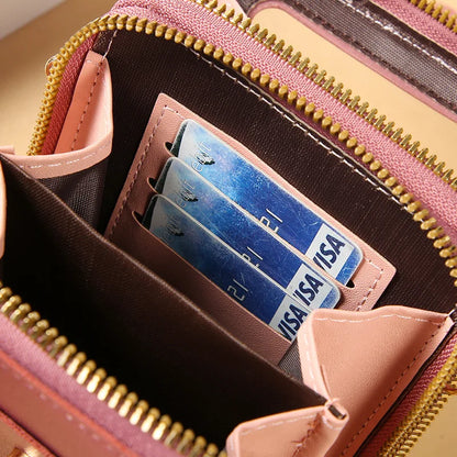 Bolsas para Mujeres con Pantalla Táctil – Monedero de Cuero Suave, Crossbody Bag Pequeña y Barata