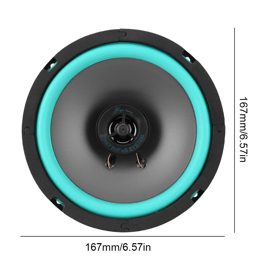 Altavoces de Coche Coaxiales de 4/5/6 Pulgadas - 160W HiFi Subwoofer Universal para Audio Automotriz