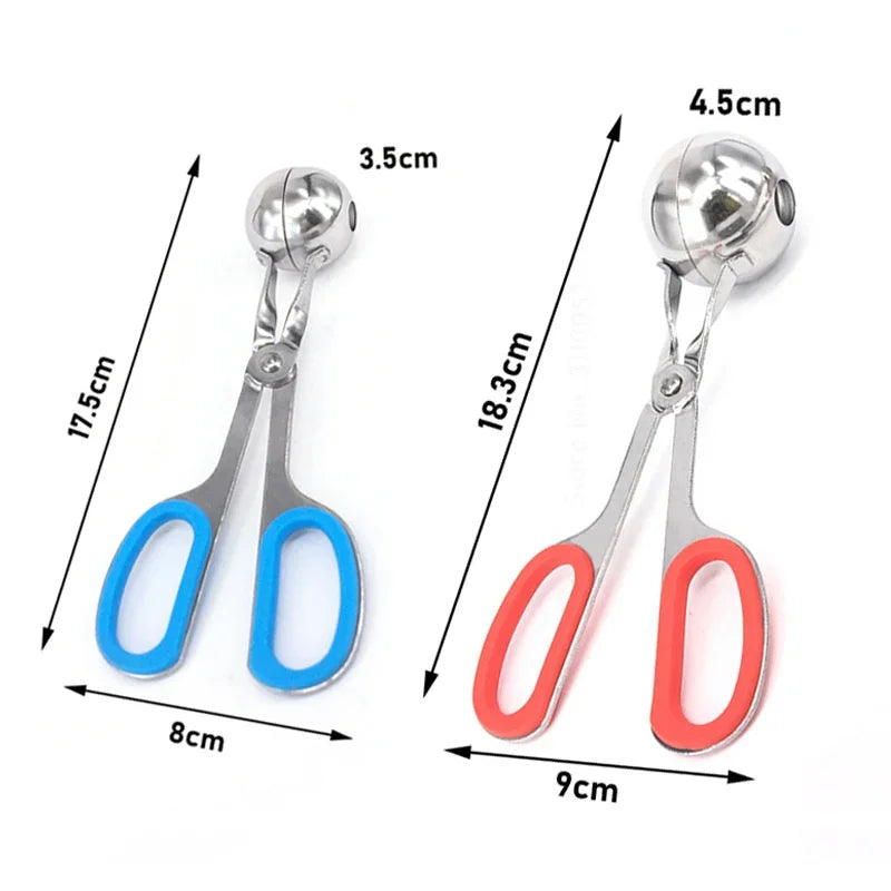 Meatball Maker de Acero Inoxidable 304 - Clip para Albóndigas Rellenas DIY, Herramientas de Moldes para Albóndigas de Pescado y Arroz en la Cocina