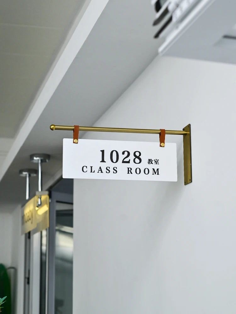 Letrero Personalizado para Sala de Negocios, Aula, Oficina y Sala de Conferencias, Placa de Puerta a Medida