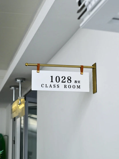 Letrero Personalizado para Sala de Negocios, Aula, Oficina y Sala de Conferencias, Placa de Puerta a Medida