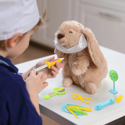 Set de Médico Infantil, Juguete de Juego de Roles con Caja de Medicina Portátil, Estetoscopio e Inyección para Niños y Niñas