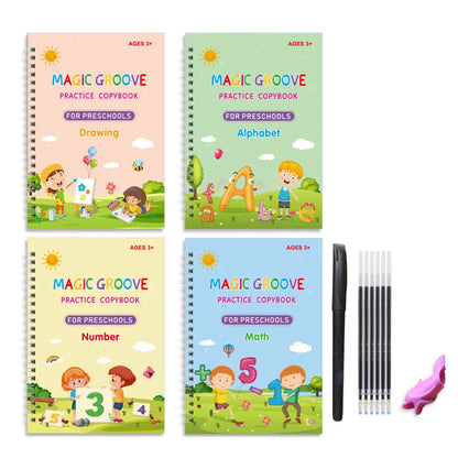 Cuaderno Mágico Reutilizable para Niños - Juguete Educativo Montessori de Escritura y Dibujo