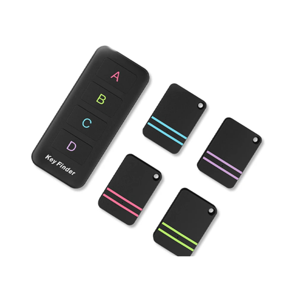 Localizador de llaves RF inalámbrico, rastreador de mascotas, rastreador de billetera, Control remoto, 1 transmisor de RF, 4 receptores