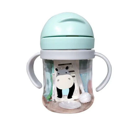 Taza de Alimentación para Bebé 250ml con Pajita, Taza de Entrenamiento para Niños, Botella de Bebida para Aprender a Beber