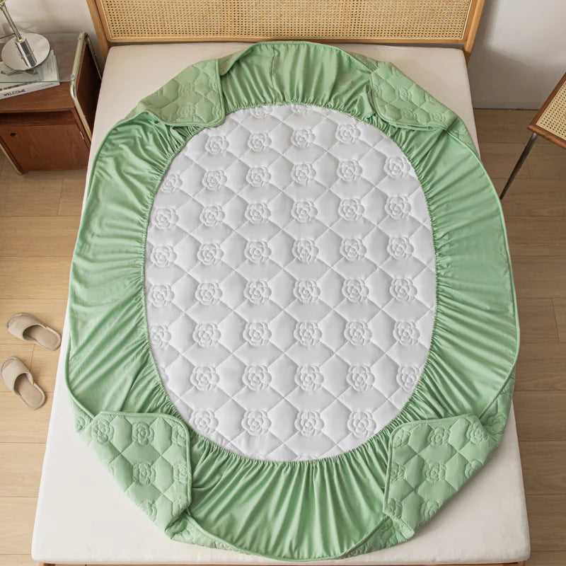 Funda de colchón acolchada impermeable, Sábana ajustable, Protector de colchón para niños mayores, doble, completa, tamaño King, 160x200