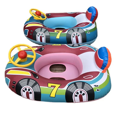 Flotador Inflable para Bebés con Sombrilla | Aro de Natación para Piscina, Playa y Bañera