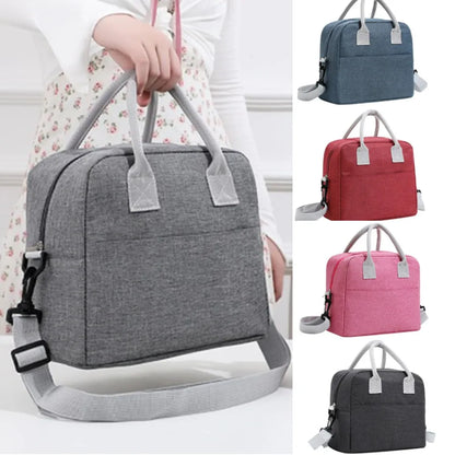 Bolsa de Almuerzo Portátil Aislada, Bolsa Térmica para Picnic, Menú, y Viajes, para Hombres, Mujeres y Niños