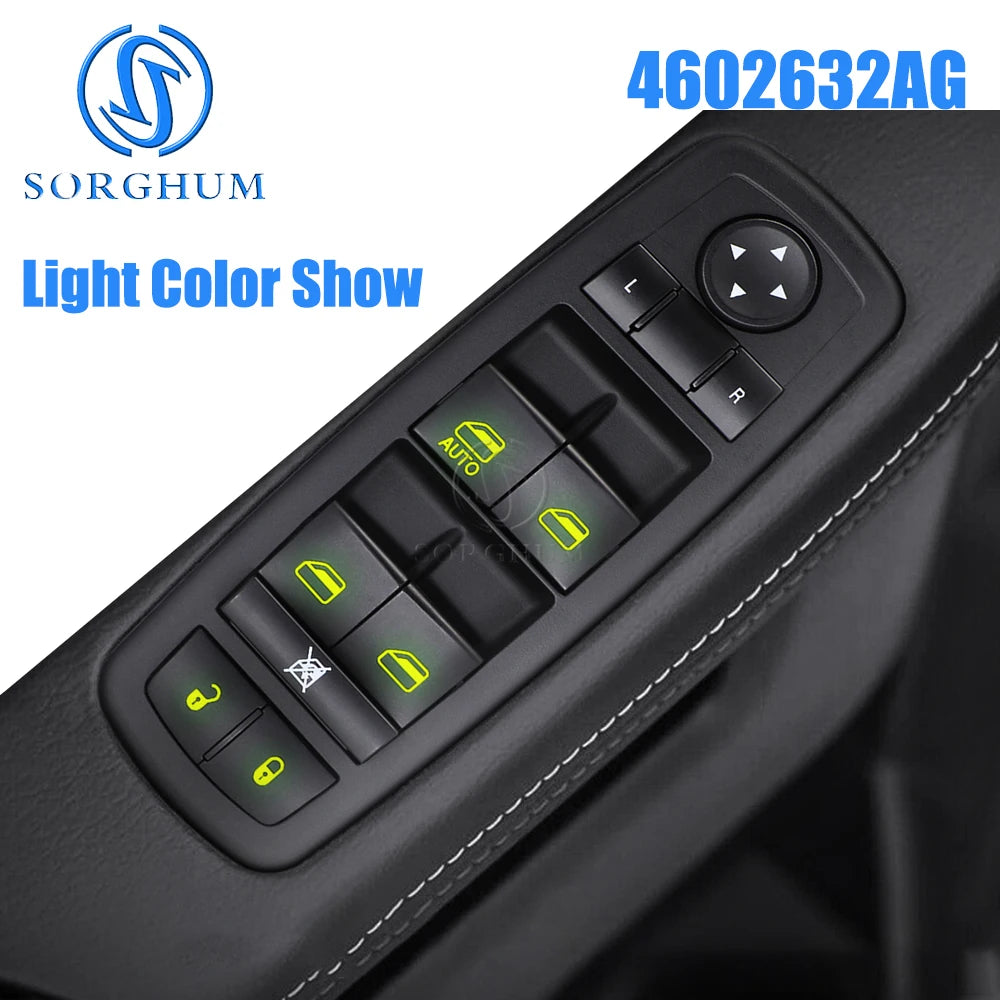 Interruptor Maestro de Control de Ventanas Eléctricas SORGHUM 4602544AG 04602632AG para Dodge Journey, Nitro, Chrysler y Jeep Liberty