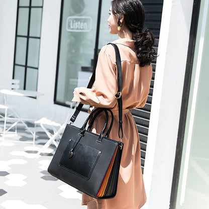 Maletín de Mujer OYIXINGER 2024 - Bolso de Hombro de Moda con Gran Capacidad para Laptop 13.3”