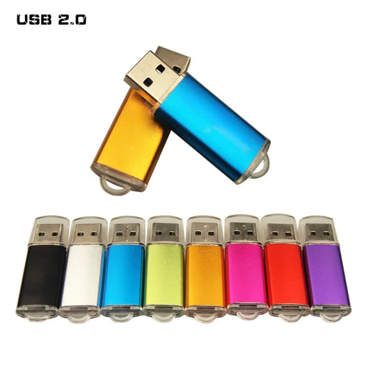 USB Flash Drive Personalizable 128GB, 64GB, 32GB, 16GB, 8GB, 4GB | Memoria USB 2.0 Alta Velocidad Pendrive para Negocios