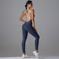 Bodycon Enterizo Deportivo Sin Espalda para Mujer - Push-Up, Yoga y Fitness