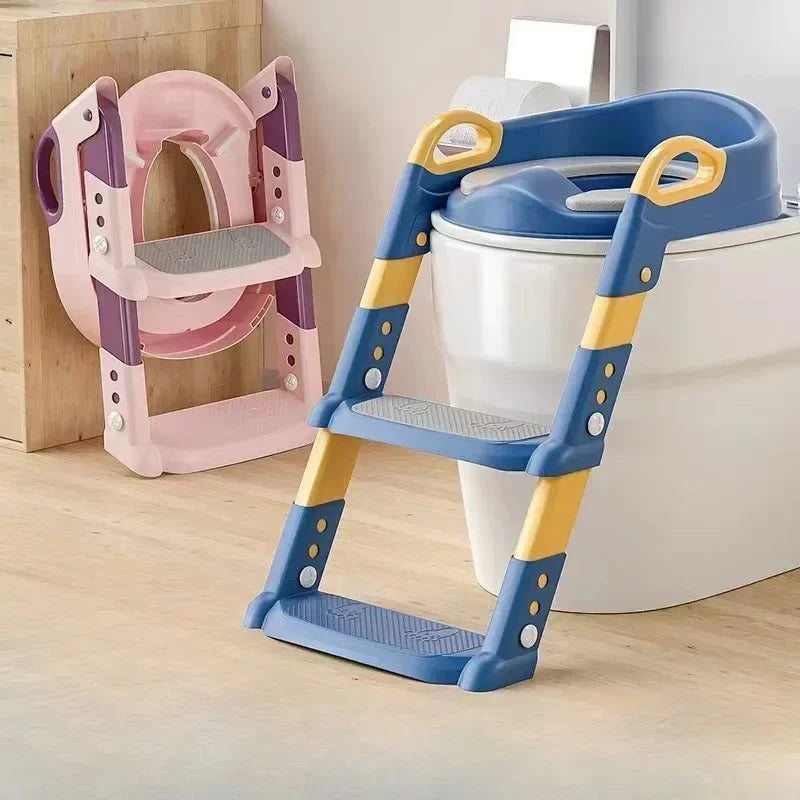 New Stepped Children's Toilet Foldable Foot Stool – Multi-functional Toilet Training Potty Ladder for Kids