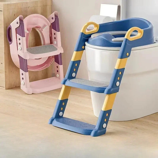 New Stepped Children's Toilet Foldable Foot Stool – Multi-functional Toilet Training Potty Ladder for Kids