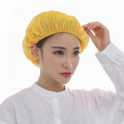 Gorro de Chef de Malla Reutilizable para Cocina, Restaurante, Hotel, Panadería y Catering