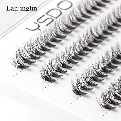 Extensiones de Pestañas Individuales, 10 Filas con 200 Racimos por Caja: Pestañas Falsas para Maquillaje Profesional y Extensión de Pestañas
