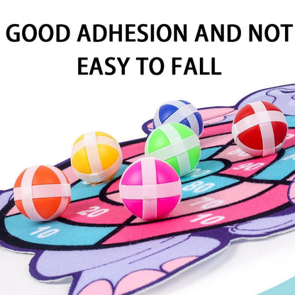 Juego de Dardos Montessori para Niños – Tablero de Dardos con Pelotas Adhesivas, Ideal para Niños y Niñas de 4 a 6 Años