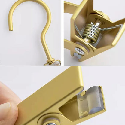 Juego de 6 Ganchos Multifuncionales de Aluminio para Ropa – Perchas Sin Costuras para Secado y Organización de Pantalones