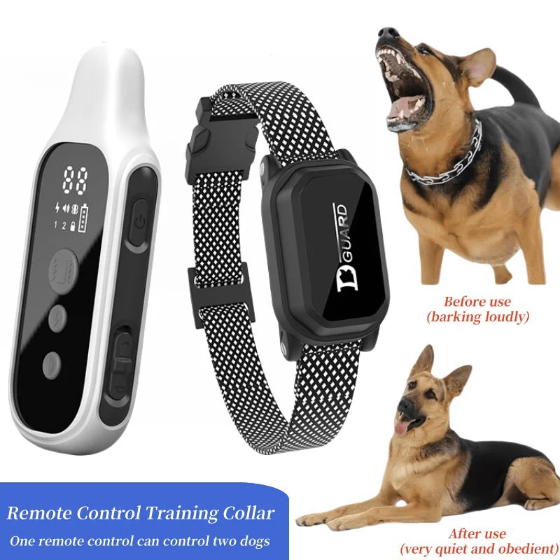 Collar de entrenamiento Digital para perros de 800m, resistente al agua, recargable, Control remoto, mascota con pantalla LCD para todos los tamaños, sonido de vibración de choque