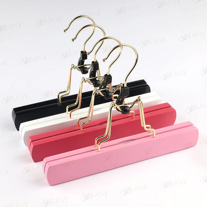 ARLANY-colgador de extensiones de pelo de madera, soporte de almacenamiento de doble cara para postizos, pantalones, percha para ropa, portador de pantalones, soporte para peluca