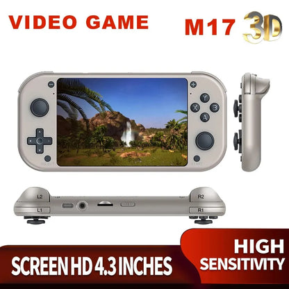 Consola de Videojuegos Retro BOYHOM M17 con Pantalla IPS de 4.3 Pulgadas y Sistema Operativo de Código Abierto Linux - Reproductor de Video Portátil de Bolsillo para PSP