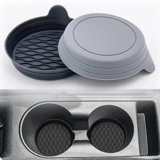 Posavasos Antideslizante de Silicona para Coche, Alfombrilla Decorativa para Soporte de Bebidas, Accesorio Interior de Vehículo