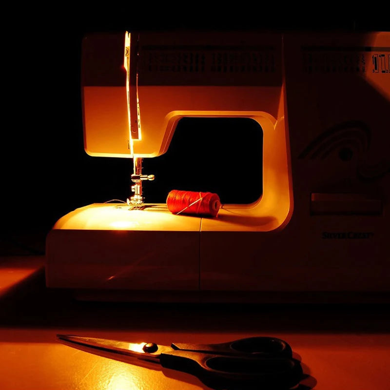 Lámpara LED Táctil con Dimming - Luz Flexible y Ajustable para Máquinas de Coser Industriales