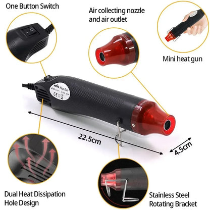 Kit de 530 Piezas de Tubo Termorretráctil 2:1 para Reparación de Cables - Compatible con 110V y 220V