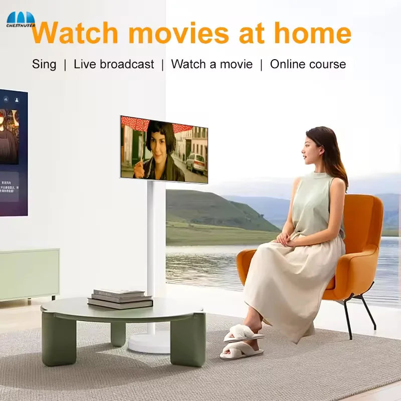Televisor Smart de 21.5 Pulgadas con Batería y Pantalla Táctil Android "LG Stand By Me" para Gimnasio, Juegos y Sala de Vivo