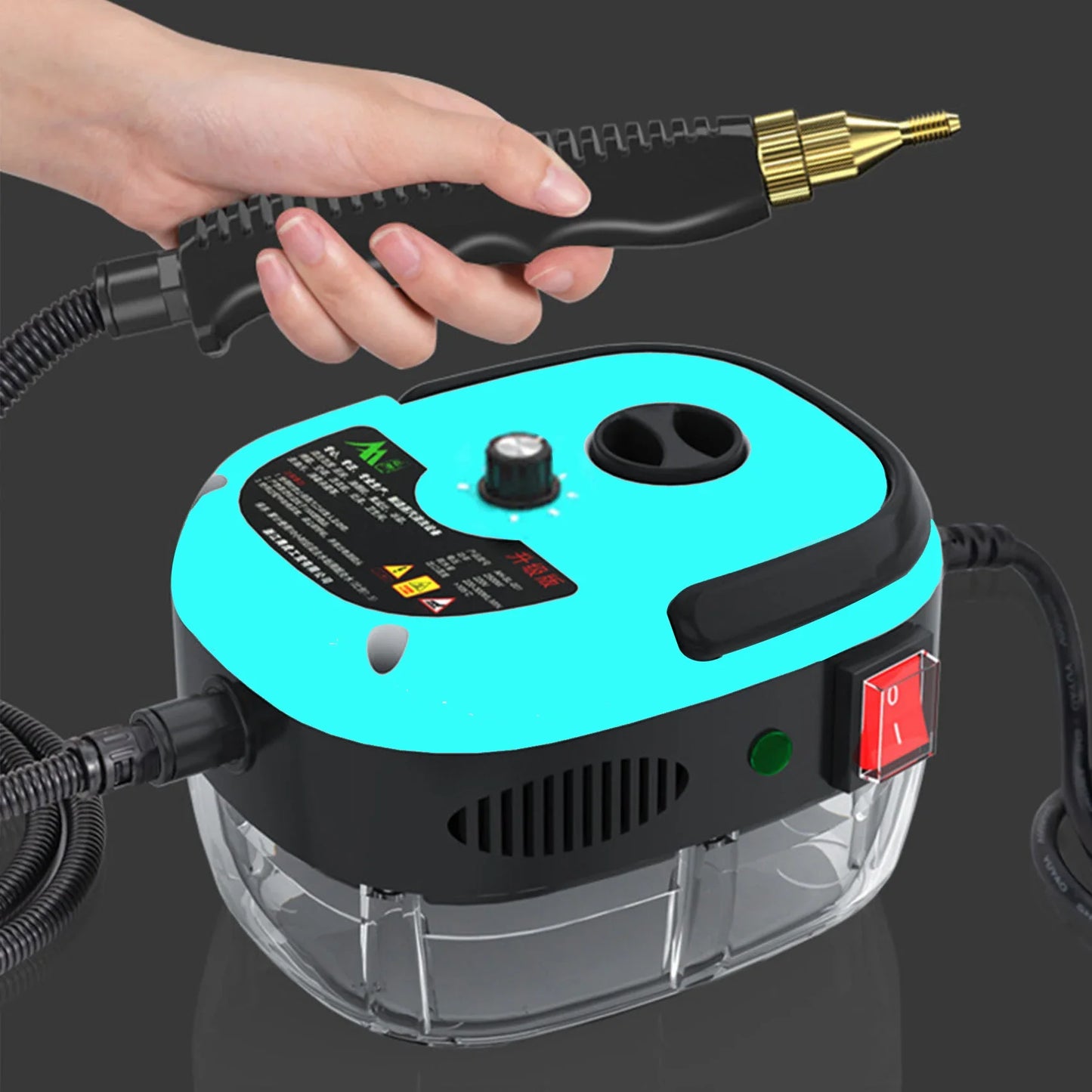 Limpieza a Vapor de Mano de Alta Presión y Temperatura 110V/220V: Ideal para Uso Comercial y Doméstico en Aire Acondicionado, Campana de Cocina y Automóviles