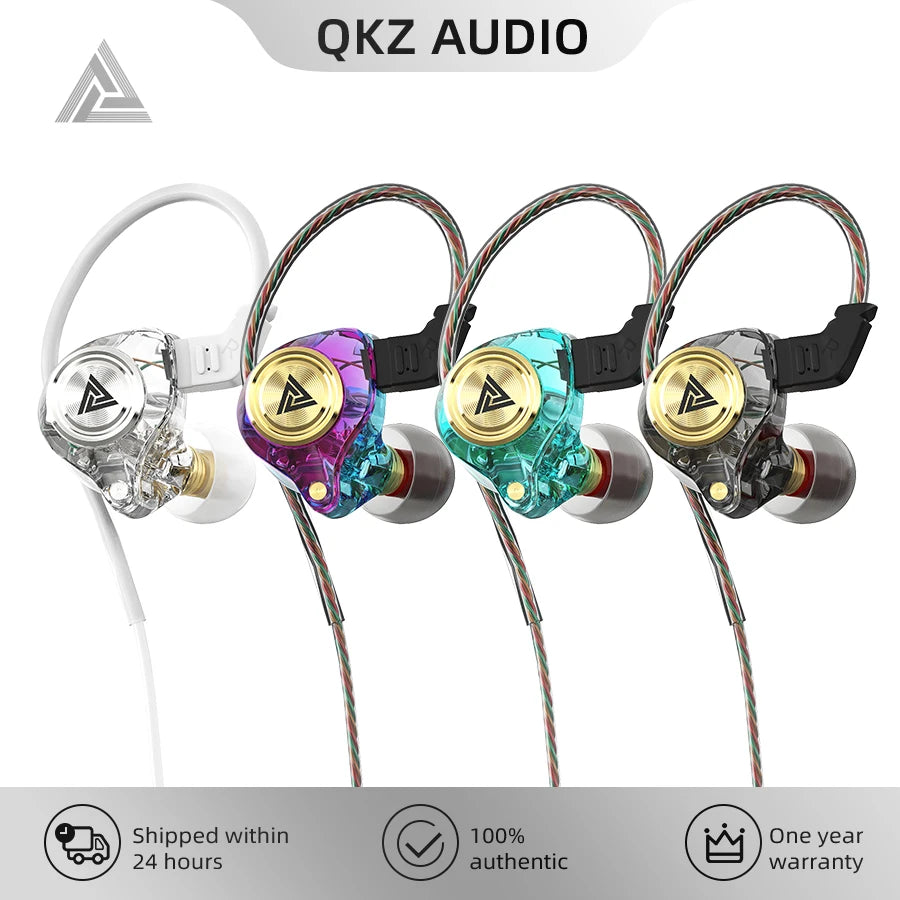 Auriculares Originales QKZ AK3 con Micrófono, Cancelación de Ruido y Sonido Estéreo para Gaming y Uso Diario