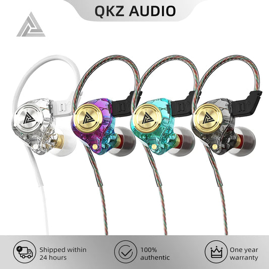 Auriculares Originales QKZ AK3 con Micrófono, Cancelación de Ruido y Sonido Estéreo para Gaming y Uso Diario